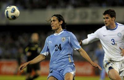 Edinson Cavani è la speranza dell'Uruguay per la Coppa America 2011