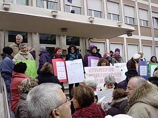 La manifestazione di ieri a Trento