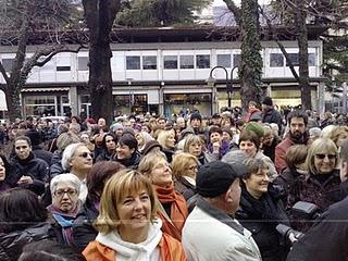 La manifestazione di ieri a Trento