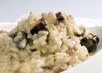 Risotto ai funghi, emmenthal e panna