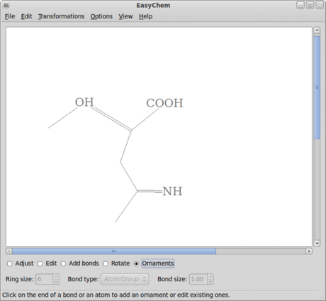 EasyChem programma  disegno di molecole e formule chimiche 2D di alta qualità.