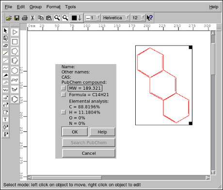 EasyChem programma  disegno di molecole e formule chimiche 2D di alta qualità.