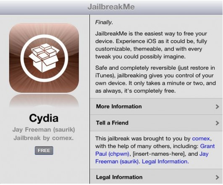 Immagine 12 JailbreakMe:uscita la prima beta per jailbreak Ipad 2