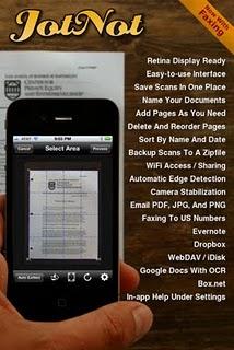 Uno scanner multipagina portatile con l'app JotNot Scanner