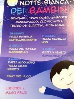 SAMMICHELE DI BARI, DOMANI SERA IN PIAZZA V.VENETOI “LA NOTTE BIANCA DEI BAMBINI” CON IL MAGO FELIX - INGRESSO LIBERO