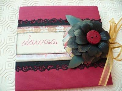 Scrapbooking tutorial: Mini album Laurea