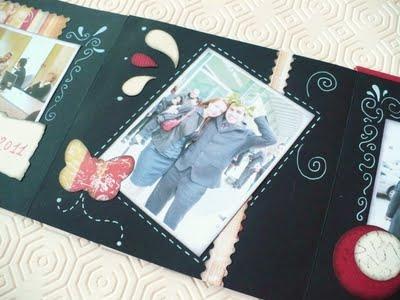 Scrapbooking tutorial: Mini album Laurea