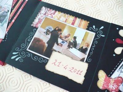 Scrapbooking tutorial: Mini album Laurea