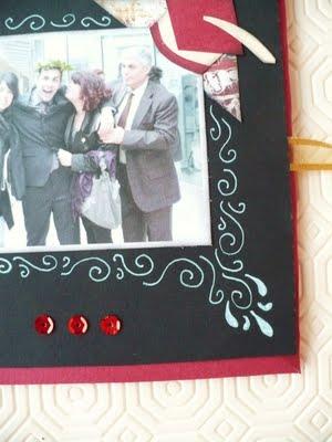 Scrapbooking tutorial: Mini album Laurea