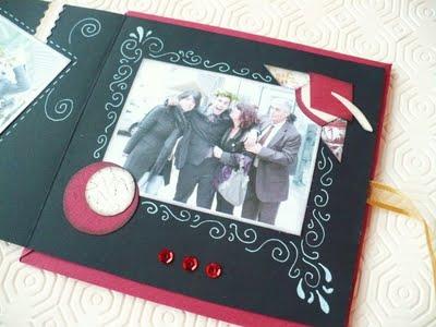 Scrapbooking tutorial: Mini album Laurea