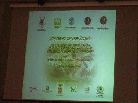 PRIMO CONVEGNO INTERNAZIONALE SULLA NUTRIA – PAVIA 18/06/11