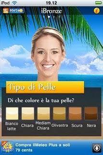 Dal sito web ilmeteo l'applicazione iBronze.