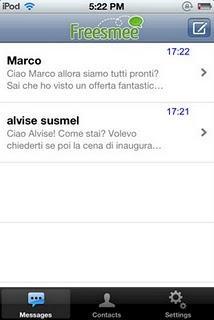 Freesmee, invia sms gratis via internet da iPhone, iPad e iPod Touch. Freesmee, invia sms gratis via internet da iPhone, iPad e iPod Touch.