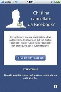 Chi ti ha cancellato da Facebook? Chi ti ha cancellato da Facebook?
