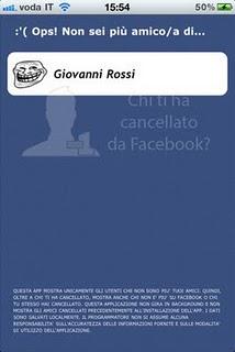 Chi ti ha cancellato da Facebook?