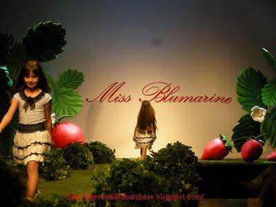 Nobili bimbe per la sfilata di Miss Blumarine. Pitti Bimbo 73