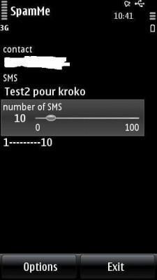 Farce SMS – invia 100 SMS automaticamente a un contatto