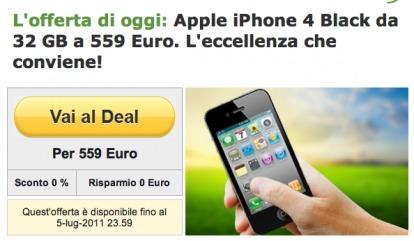 Grande offerta da “Groupon” iPhone 4 Black 32GB al prezzo di 559€!!