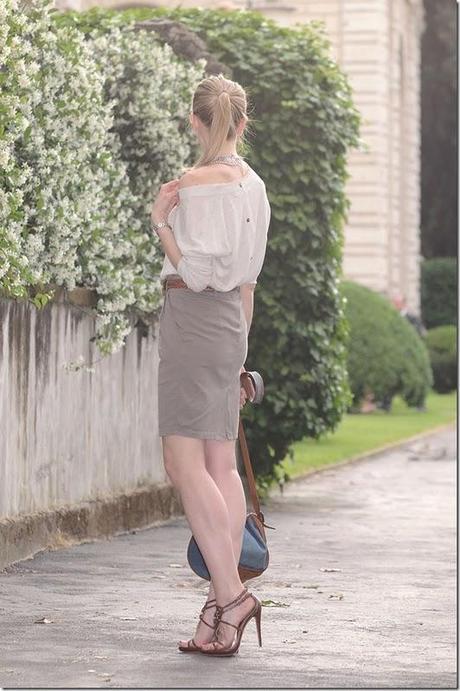 Zara, gonna tubino, pencil skirt, moda, fashion, vita alta, high waisted