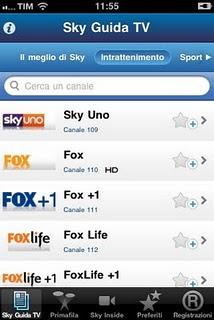 Sky Guida TV per iPhone e iPad