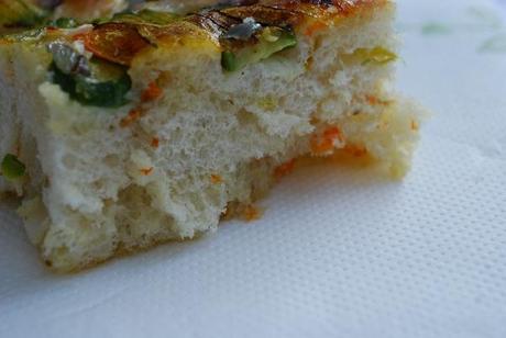 Focaccia ai fiori di zucchina