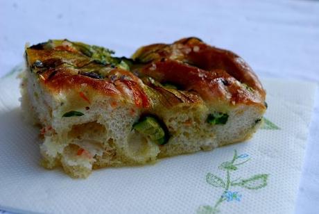 Focaccia ai fiori di zucchina