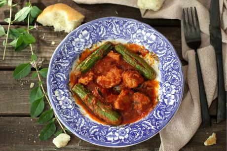 spezzatino con zucchine / kokkinisto me kolokythakia spezzatino con zucchine / kokkinisto me kolokythakia