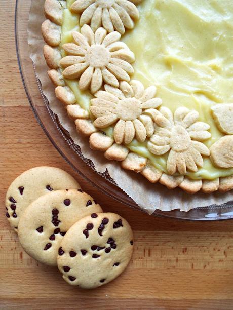 Crostata senza burro alla crema e fava tonka Crostata senza burro alla crema e fava tonka