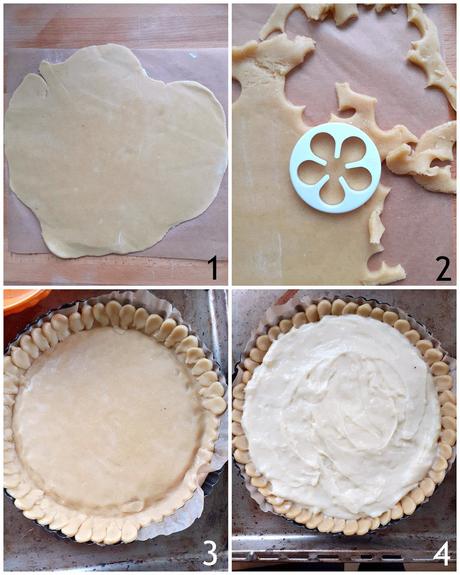 Crostata senza burro alla crema e fava tonka Crostata senza burro alla crema e fava tonka