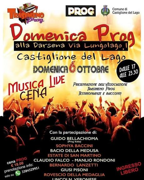 Trasimeno Prog il 6 ottobre Trasimeno Prog il 6 ottobre
