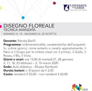 UNIVERSITA' DEL GARDA 2019/2020 - DESENZANO - MUSEO RAMBOTTI - CORSI DI DISEGNO FLOREALE UNIVERSITA' DEL GARDA 2019/2020 - DESENZANO - MUSEO RAMBOTTI - CORSI DI DISEGNO FLOREALE