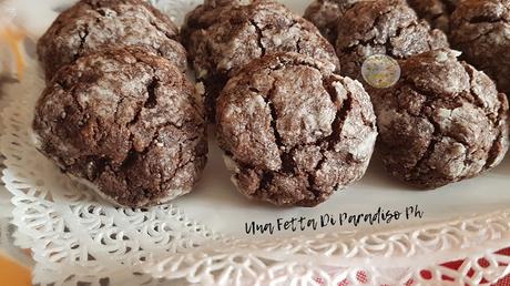Biscotti Increspati (Crinkle) Al Cacao Vegan Biscotti Increspati (Crinkle) Al Cacao Vegan