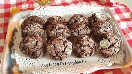 Biscotti Increspati (Crinkle) Al Cacao Vegan Biscotti Increspati (Crinkle) Al Cacao Vegan