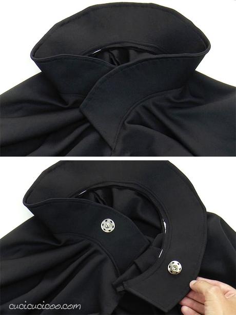 Come cucire un mantello da vampiro con collo alto per Halloween Aggiungi un automatico al mantello semplice e divertente per Halloween. Tuo figlio sarà un vampiro perfetto! #vampiro #halloween #travestimento