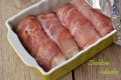 Merluzzo con prosciutto crudo e salsa di rucola per Quanti modi di fare e rifare Merluzzo con prosciutto crudo e salsa di rucola per Quanti modi di fare e rifare