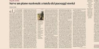 Serve un piano nazionale a tutela dei paesaggi storici redatto dai tecnici agricoli insieme agli archeologi Serve un piano nazionale a tutela dei paesaggi storici redatto dai tecnici agricoli insieme agli archeologi
