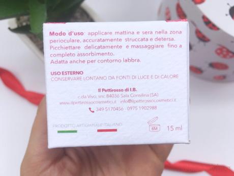 IL PETTIROSSO – Crema contorno occhi antirughe elasticizzante Rusco e Vite Rossa IL PETTIROSSO – Crema contorno occhi antirughe elasticizzante Rusco e Vite Rossa