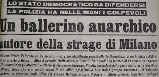 50 anni da Piazza Fontana - il mostro sbattuto in prima pagina 50 anni da Piazza Fontana - il mostro sbattuto in prima pagina