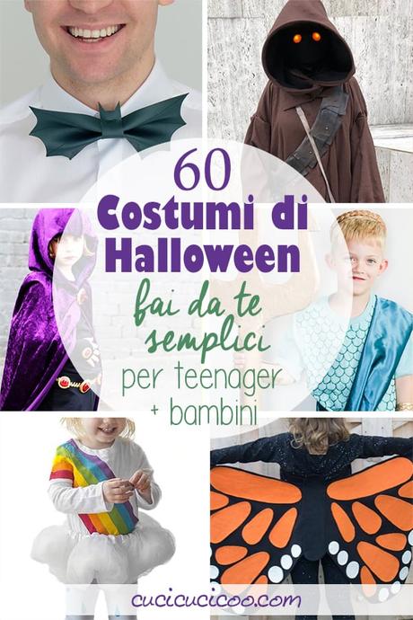60 Costumi di Halloween fai da te FACILI per 2019 Divertiti e risparmia soldi con questi 60 costumi di Halloween fai da te facili per teenagers e bambini. Alcuni di questi migliori travestimenti handmade per 2019 richiedono abilità di cucito di base, altri solo un po’ di colla! #halloweenfaidate