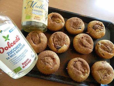 MUFFIN MIELE DI CASTAGNO FICHI E CIOCCOLATO MUFFIN MIELE DI CASTAGNO FICHI E CIOCCOLATO
