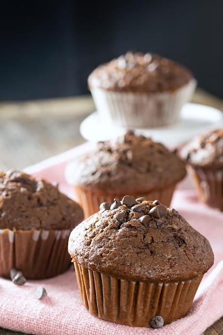 Muffins al doppio cioccolato Muffins al doppio cioccolato