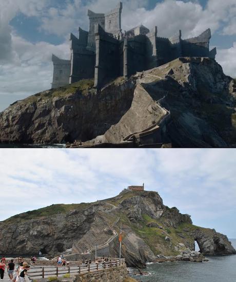 Gaztelugatxe e la scalinata vista oceano Gaztelugatxe e la scalinata vista oceano