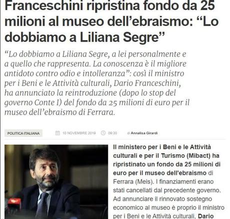 Filosofia dell’anima – Dal nuovo attacco alla mammella dello Stato all’infausta Commissione Segre: a quando i tribunali speciali? NOT IN MY NAME! Filosofia dell’anima – Dal nuovo attacco alla mammella dello Stato all’infausta Commissione Segre: a quando i tribunali speciali? NOT IN MY NAME!