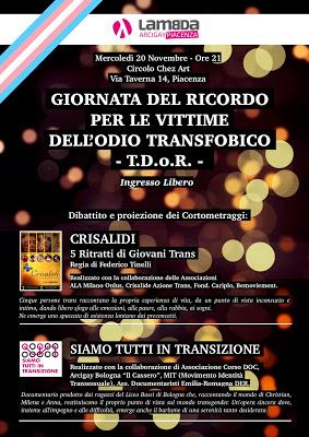 Incontro per il T.D.o.R. a Piacenza Incontro per il T.D.o.R. a Piacenza