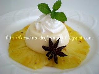 Mousse al rum bianco con anice stellato