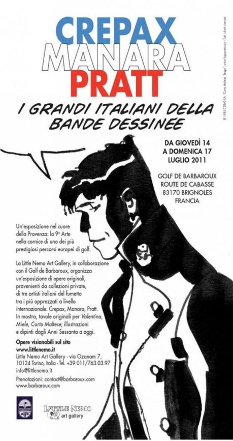 Una mostra in Provenza per i nostri grandi artisti della BD: Crepax, Manara, Pratt