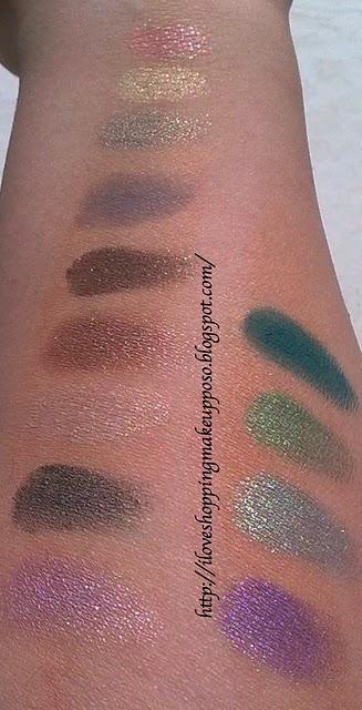 Ombretti mono Essence - swatches