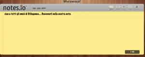 Notes.io servizio blocco appunti online facile e veloce