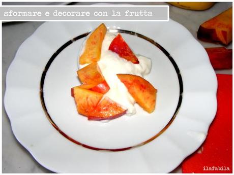 Crema di ricotta con frutta e caramello