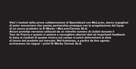 Tarmac S-Works SL4 - Specialized 2012